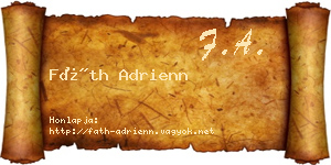 Fáth Adrienn névjegykártya